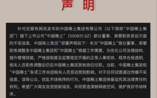 高管密集调整引关注，中国稀土集团紧急声明：相关人员仍在其他岗位任职|界面新闻 · 证券